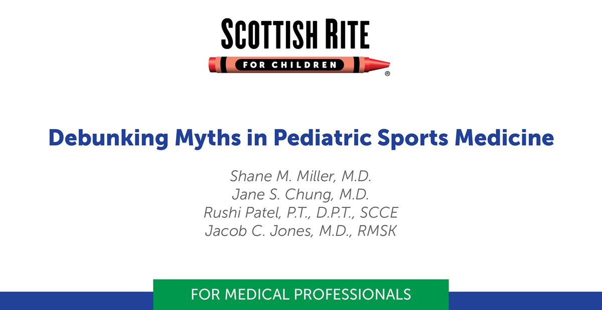 Debunking Myths in Pediatric Sports Medicine