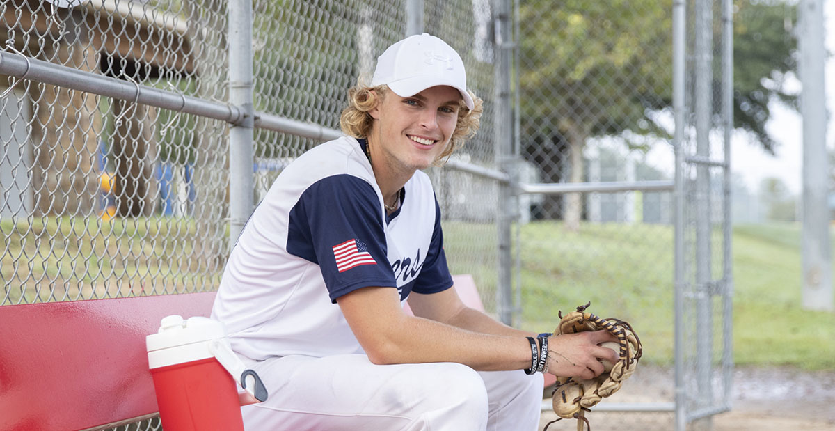 baseball player in dugout