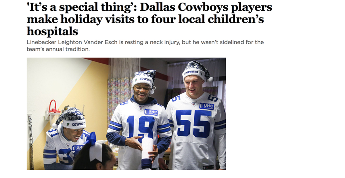 Dallas Morning News It s a special thing Dallas Cowboys