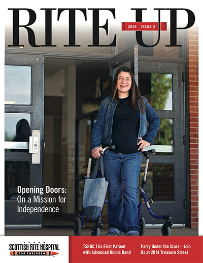 Texas Scottish Rite Hospital for Children Rite Up magazine cover 2014 issue 2