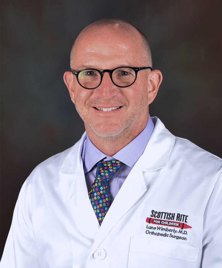 Lane Wimberly, M.D., medical director of movement science and a pediatric orthopedic surgeon at Scottish Rite for Children