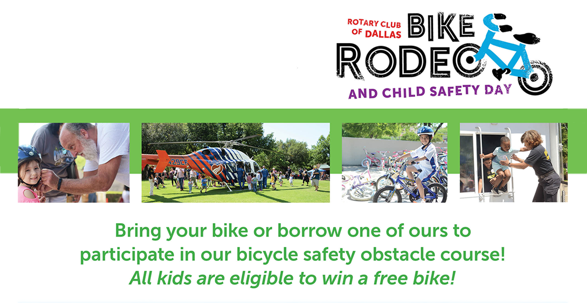 2023 Rotary Club of Dallas Bike Rodeo & Child Safety Day
