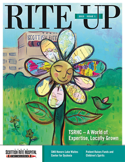 Texas Scottish Rite Hospital for Children Rite Up magazine cover 2015 issue 1