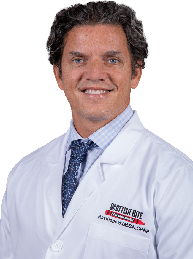 Ray Kleposki, M.S.N., CPNP, Certified Pediatric Nurse Practitioner at the Scottish Rite for Children Fracture Clinic in Frisco