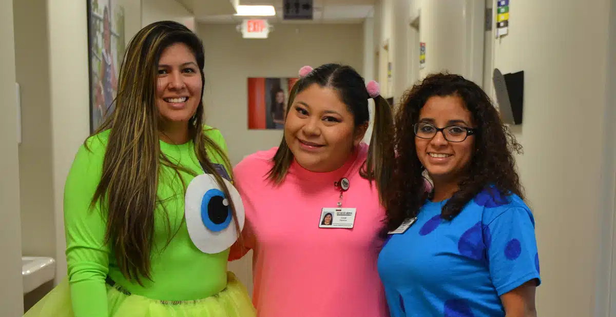 North Campus team members on Halloween.