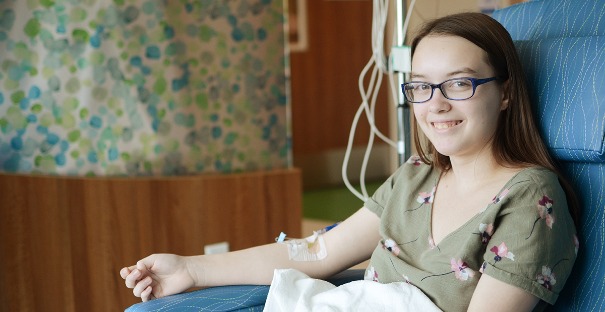 Emma in the Infusion Clinic in Frisco