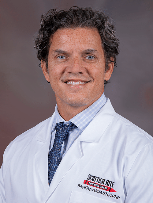 Ray K. Bio Image Ray Kleposki, M.S.N., CPNP, Certified Pediatric Nurse Practitioner at Scottish Rite Hospital's Fracture Clinic in Frisco
